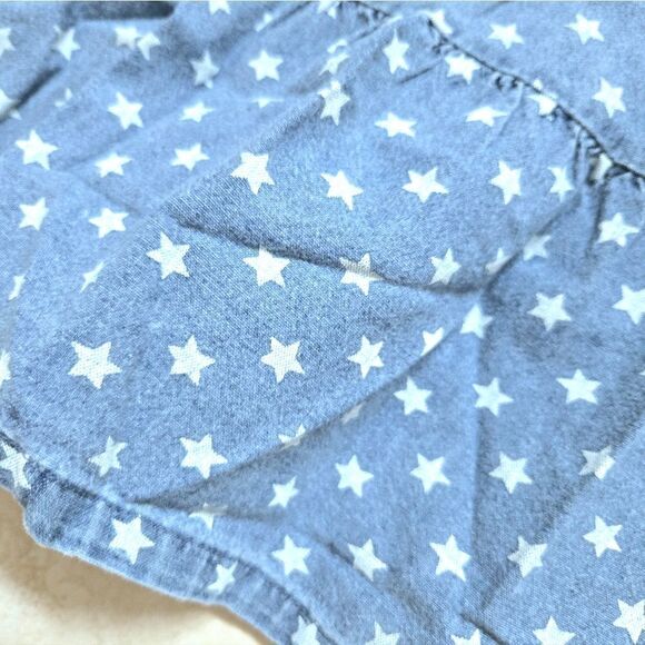 Carter's Chambray ruffled star spangled thin strapped dress - Picture 10 of 16